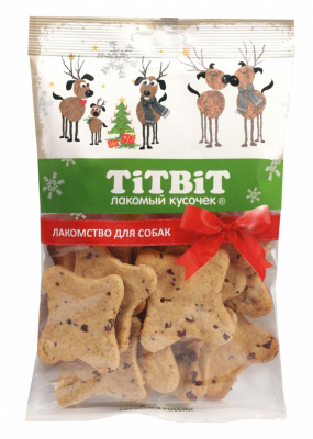 TiTBiT 0,11кг бисквиты новогодние для собак (Новогодняя коллекция) TiTBiT 0,11кг бисквиты новогодние для собак (Новогодняя коллекция)