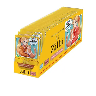 ZILLII (Зилли) Cat Sterilized 0,085кг кролик курица суфле для стерилизованных кошек (356107) фото