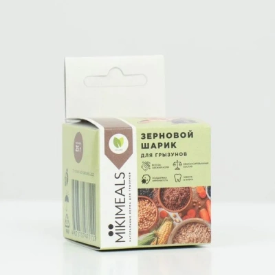 Микимилс (Mikimeals) 0,025кг Зерновой шарик для грызунов фото Микимилс (Mikimeals) 0,025кг Зерновой шарик для грызунов фото