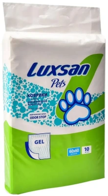 Пеленки (Luxsan) Коврики Premium GEL для животных 60х60 10шт/уп фото Пеленки (Luxsan) Коврики Premium GEL для животных 60х60 10шт/уп фото