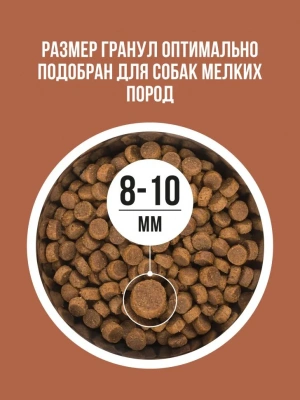 Bowl Wow 5кг ягненок, индейка с рисом и тыквой сухой для собак мелких пород  (661900) фото