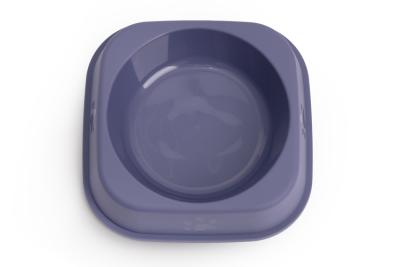 Миска Wogy пластиковая 22х22х5см, микс для животных  фото