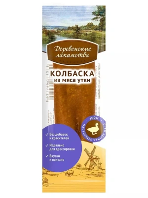 Деревенские лакомства 0,008кг*50шт мини колбаски из мяса утки для собак, (76050991) блок фото