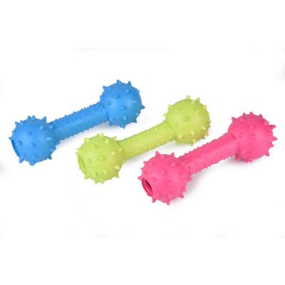 Игрушка (Wogy) Гантель с шипами и колокольчиками, 13.5х4.5см микс