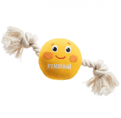Игрушка (Triol) Сказка "Румяный Колобок" мягкая для собак, 85мм/250мм