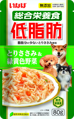 Inaba Teishibo 3*0,080кг Куриное филе и овощи с бататом в желе паучи для собак фото