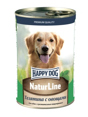Happy Dog Natur Line 0,410кг телятина, овощи консервы для собак (741084) фото Happy Dog Natur Line 0,410кг телятина, овощи консервы для собак (741084) фото