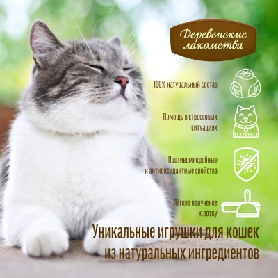 Деревенские лакомства 0,015кг кошачья мята Тимьян + пустырник (72970063) фото