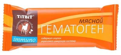 TiTBiT 0,035кг гематоген мясной immuno 1шт.  фото