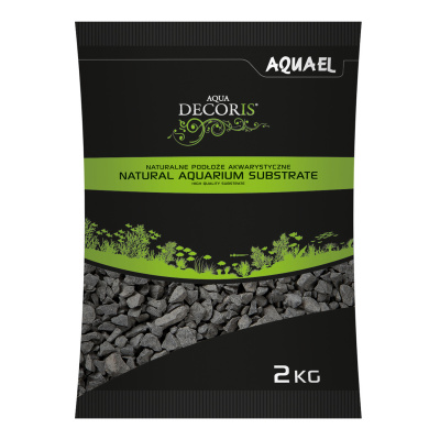 Грунт (AQUAEL) AQUA DECORIS BASALT GRAVEL для аквариума базальтовый, 2кг, 2-4мм
