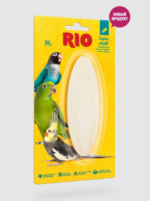 Rio Кость сепии 0,025кг минеральная подкормка (панцирь каракатицы) для птиц, размер XL Rio Кость сепии 0,025кг минеральная подкормка (панцирь каракатицы) для птиц, размер XL