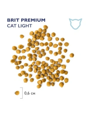 Brit Premium Cat Light 0,8кг курица сухой для кошек с избыточным весом (5049783) фото Brit Premium Cat Light 0,8кг курица сухой для кошек с избыточным весом (5049783) фото