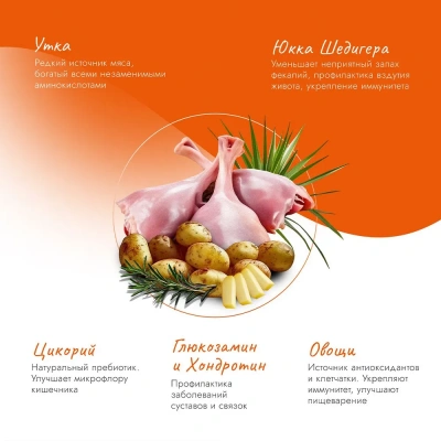 Best Dinner Dog Adult Sensible Medium/Maxi 12кг утка с картофелем сухой для собак крупных и средних пород фото