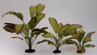 Растение (PRIME) шелковое Эхинодорус Озирис 13см